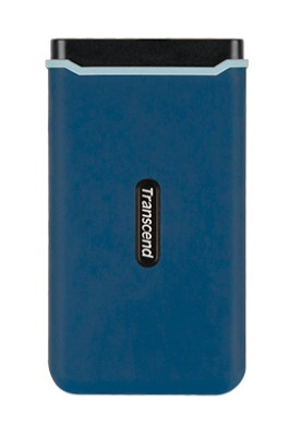 Зовнішній накопичувач SSD, 250Gb, Transcend ESD370C, Navy Blue, USB 3.1, 3D TLC, 1050/950 MB/s, 96.5x53.6x12.5 мм, 87 г (TS250GESD370C)