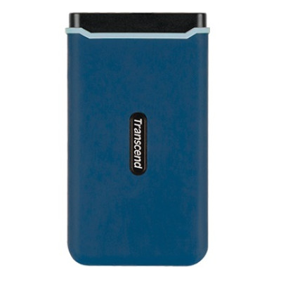 Зовнішній накопичувач SSD, 250Gb, Transcend ESD370C, Navy Blue, USB 3.1, 3D TLC, 1050/950 MB/s, 96.5x53.6x12.5 мм, 87 г (TS250GESD370C)