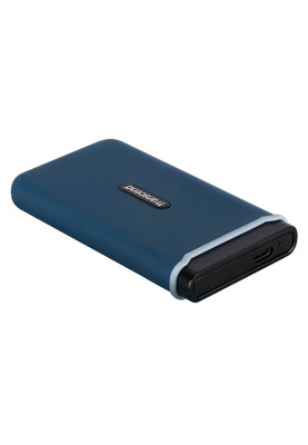 Зовнішній накопичувач SSD, 250Gb, Transcend ESD370C, Navy Blue, USB 3.1, 3D TLC, 1050/950 MB/s, 96.5x53.6x12.5 мм, 87 г (TS250GESD370C)