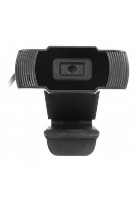 Web камера Maxxter WC-HD-FF-01 Black, 1.3 Mpx, 1280x720, Fixed-Focus, USB 2.0, вбудований мікрофон, (WC-HD-FF-01)
