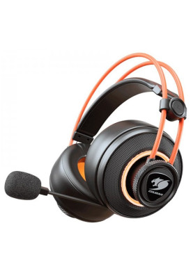 Навушники Cougar Immersa Pro Prix 7.1 Virtual Black/Orange, USB, накладні, кабель 2.5 м