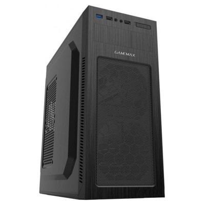 Корпус GameMax MT520-500W Black, 500W, Mid Tower, ATX / Micro ATX / Mini ITX, 2хUSB 2.0, 1хUSB 3.0, 0.5 мм, 4.0кг