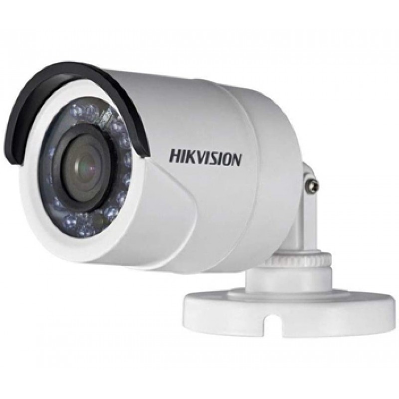 Камера зовнішня HDTVI Hikvision DS-2CE16D0T-IRF(C) (3.6 мм), 2 Мп, 1/3" CMOS, 1080p/25 fps, 0.01 Lux, день/ніч, ІЧ підсвічування до 25 м, IP67, 138х70 мм, 260 г