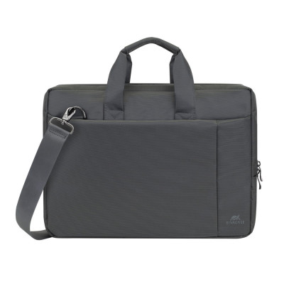 Сумка для ноутбука 15.6" RivaCase Central, Grey, поліестер, 395x295x70 мм (8231)