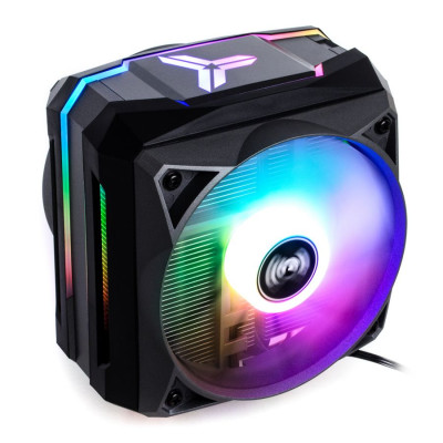 Кулер для процесора Qube QB-OL1100, алюміній и мідні теплові трубки, 1x120 мм RGB, для Intel 2066/2011-3/2011/1151/1150/1155/1156, AMD AM4/AM3+/AM3/AM2+/AM2/FM2+/FM2/FM1 (QB-OL1100)