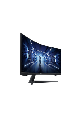 Монітор вигнутий 34" Samsung Odyssey G5, Black, WLED, VA, 3440x1440 (21:9), 1 мс, 165 Гц, 250 кд/м², 2500:1, 1000R, 178°/178°, HDMI/DP, VESA 75x75, AMD FreeSync Premium (LC34G55TWWIXCI)