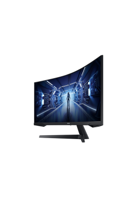 Монітор вигнутий 34" Samsung Odyssey G5, Black, WLED, VA, 3440x1440 (21:9), 1 мс, 165 Гц, 250 кд/м², 2500:1, 1000R, 178°/178°, HDMI/DP, VESA 75x75, AMD FreeSync Premium (LC34G55TWWIXCI)