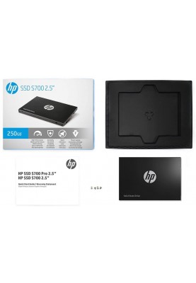 Твердотільний накопичувач 250Gb, HP S700, SATA3, 2.5", 3D TLC, 555/515 MB/s (2DP98AA)