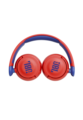 Навушники бездротові JBL JR 310BT, Red/Blue, Bluetooth, мікрофон, акумулятор 400 mAh, дитячі (JBLJR310BTRED)