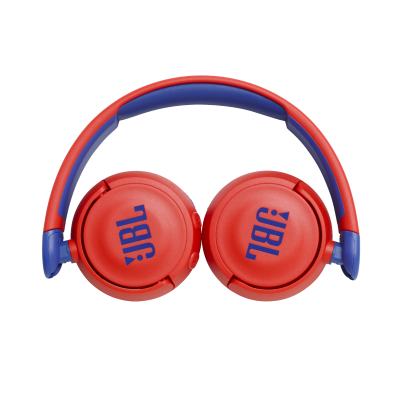 Навушники бездротові JBL JR 310BT, Red/Blue, Bluetooth, мікрофон, акумулятор 400 mAh, дитячі (JBLJR310BTRED)