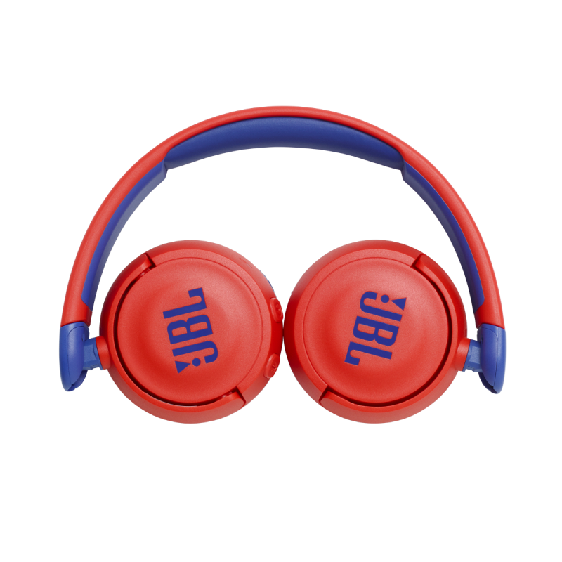 Навушники бездротові JBL JR 310BT, Red/Blue, Bluetooth, мікрофон, акумулятор 400 mAh, дитячі (JBLJR310BTRED)
