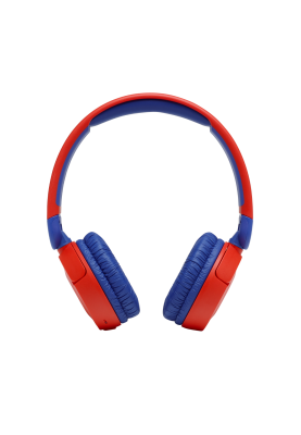Навушники бездротові JBL JR 310BT, Red/Blue, Bluetooth, мікрофон, акумулятор 400 mAh, дитячі (JBLJR310BTRED)