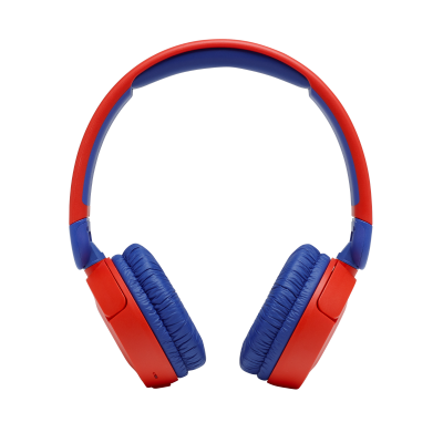 Навушники бездротові JBL JR 310BT, Red/Blue, Bluetooth, мікрофон, акумулятор 400 mAh, дитячі (JBLJR310BTRED)