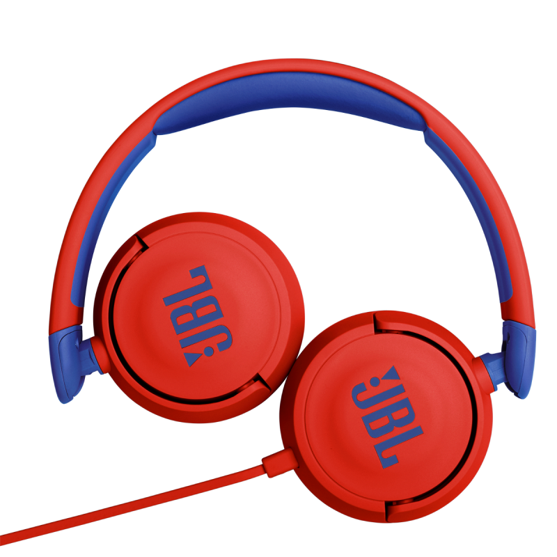 Навушники JBL JR 310, Red/Blue, 3.5 мм, мікрофон, динаміки 32 мм, 1 м, детские (JBLJR310RED)