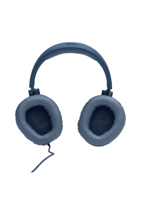 Навушники JBL Quantum 100, Blue, 3.5 мм, мікрофон, динаміки 40 мм, технологія "QuantumSOUND Signature", 1.2 м (JBLQUANTUM100BLU)