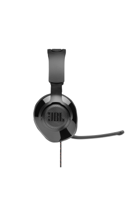 Навушники JBL Quantum 200, Black, 3.5 мм, мікрофон, динаміки 50 мм, технологія "QuantumSOUND Signature", амбушури з ефектом пам'яті, 1.2 м + 1.5 м (JBLQUANTUM200BLK)