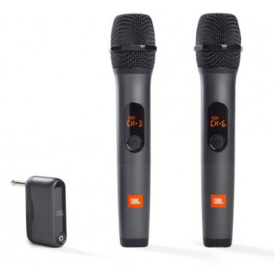 Мікрофон JBL Partybox Wireless, Black, 2 шт, бездротовий передавач, до 10 м (JBLWIRELESSMIC)