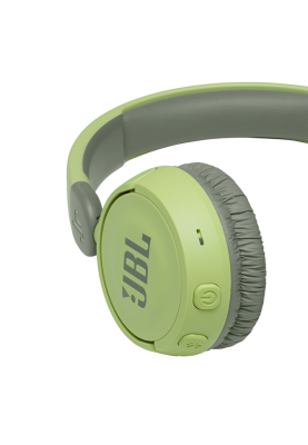 Навушники бездротові JBL JR 310BT, Green, Bluetooth, мікрофон, акумулятор 400 mAh, дитячі (JBLJR310BTGRN)