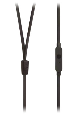 Навушники JBL Tune 210, Black, 3.5 мм, мікрофон, однокнопковий пульт керування, технологія "Pure Bass", алюмінієві вставки (JBLT210BLK)
