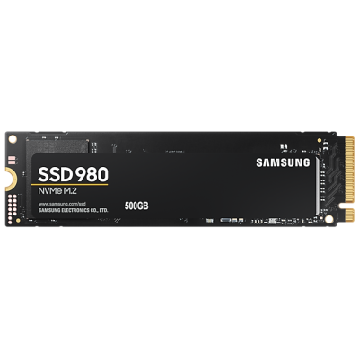Твердотільний накопичувач M.2 500Gb, Samsung 980, PCI-E 3.0 x4, MLC 3-bit V-NAND, 3100/2600 MB/s (MZ-V8V500B)