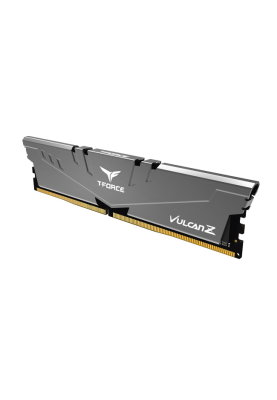 Пам'ять 16Gb DDR4, 3200 MHz, Team Vulcan Z, Gray, 16-18-18-38, 1.35V, з радіатором (TLZGD416G3200HC16F01)
