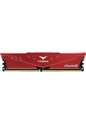 Пам'ять 16Gb DDR4, 3200 MHz, Team Vulcan Z, Red, 16-18-18-38, 1.35V, з радіатором (TLZRD416G3200HC16F01)
