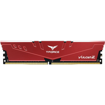 Пам'ять 16Gb DDR4, 3200 MHz, Team Vulcan Z, Red, 16-18-18-38, 1.35V, з радіатором (TLZRD416G3200HC16F01)
