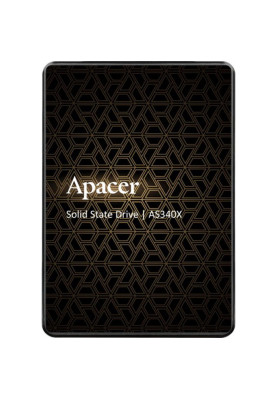 Твердотільний накопичувач 480Gb, Apacer AS340X, SATA3, 2.5", 3D TLC, 550/520 MB/s (AP480GAS340XC-1)