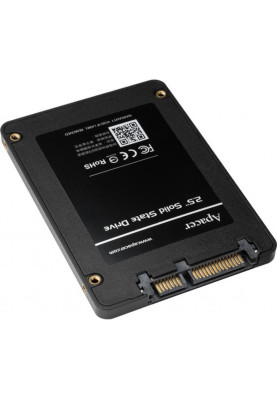 Твердотільний накопичувач 480Gb, Apacer AS340X, SATA3, 2.5", 3D TLC, 550/520 MB/s (AP480GAS340XC-1)