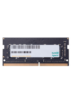 Пам'ять SO-DIMM, DDR4, 16Gb, 3200 MHz, Apacer, 1.2V, CL22 (ES.16G21.GSH)
