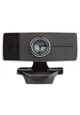 Web камера Gemix T20, Black, 1.3Mp, 1280x720/30 fps, мікрофон, USB 2.0, фіксований фокус, 1.5 м, багатофункціональний затискач (T20HD720P)