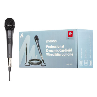 Мікрофон 2E Maono MV010, Gray, вокальний, динамічний, 3.5 мм, 5 м (2E-MV010) Мікрофон 2E Maono MV010, Gray, вокальний, динамічний, 3.5 мм, 5 м (2E-MV010)