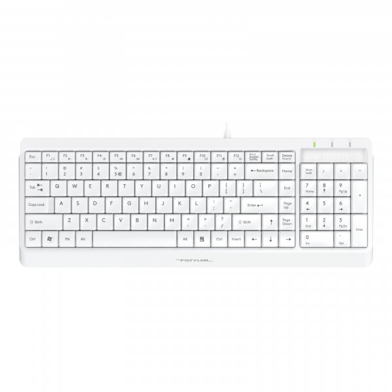 Клавіатура A4tech Fstyler FK15, Wired, USB, White (US+Ukrainian+Russian)