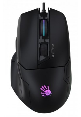 Миша A4Tech W70 Max Bloody, Stone Black, USB, оптична (сенсор MAX BC3332-A), 100-10000 dpi, RGB підсвічування (5 профілів), 11 кнопок, ніжки X'Glide, 1.8 м