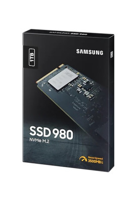 Твердотільний накопичувач M.2 1Tb, Samsung 980, PCI-E 3.0 x4, MLC 3-bit V-NAND, 3500/3000 MB/s (MZ-V8V1T0B)
