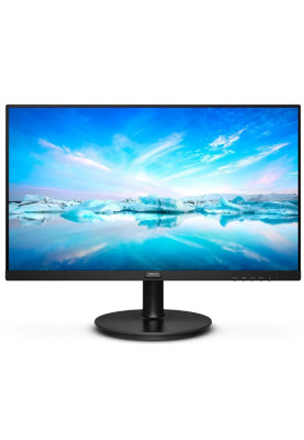 Монітор 21.5" Philips 222V8LA/00 Black, WLED, VA, 1920x1080, 4 мс, 250 кд/м², 3000:1, 178°/178°, DP/HDMI/VGA, 2х2 Вт, Vesa 100x100, Adaptive Sync