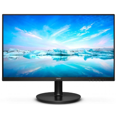 Монітор 21.5" Philips 222V8LA/00 Black, WLED, VA, 1920x1080, 4 мс, 250 кд/м², 3000:1, 178°/178°, DP/HDMI/VGA, 2х2 Вт, Vesa 100x100, Adaptive Sync