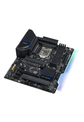 Мат.плата 1200 (Z590) ASRock Z590 Extreme, Z590, 4xDDR4, CrossFire, Int.Video(CPU), 6xSATA3, 3xM.2, 2xPCI-E 16x 4.0, 3xPCI-E 1x 3.0, 1xM.2 (Key E), ALC1220, RTL8125BG + I219V, 8xUSB3.2/6xUSB2.0, HDMI/DP, ATX