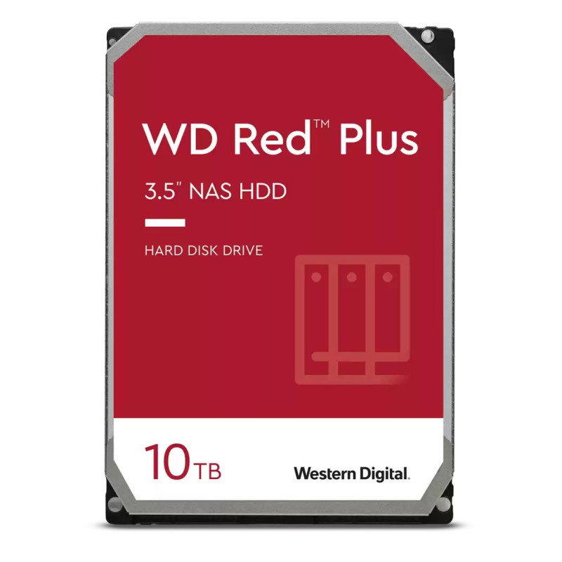 Жорсткий диск 3.5" 10Tb Western Digital Red Plus, SATA3, 256Mb, 7200 rpm (WD101EFBX)