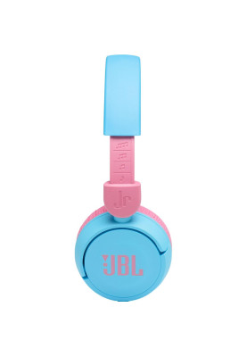 Навушники бездротові JBL JR 310BT, Blue/Pink, Bluetooth, мікрофон, акумулятор 400 mAh, дитячі (JBLJR310BTBLU)