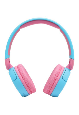 Навушники бездротові JBL JR 310BT, Blue/Pink, Bluetooth, мікрофон, акумулятор 400 mAh, дитячі (JBLJR310BTBLU)
