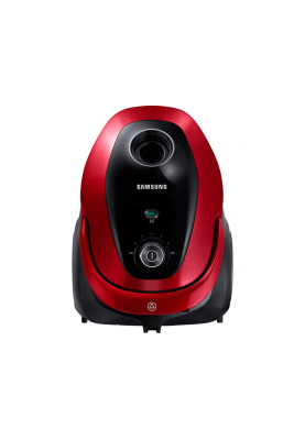 Пилосос Samsung VC07M25E0WR/UK Red 750W, мішковий, сухе прибирання, об'єм 2.5л, телескопічна трубка, насадки універсальна щітка, екодвигун
