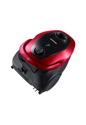 Пилосос Samsung VC07M25E0WR/UK Red 750W, мішковий, сухе прибирання, об'єм 2.5л, телескопічна трубка, насадки універсальна щітка, екодвигун