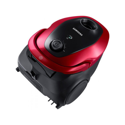 Пилосос Samsung VC07M25E0WR/UK Red 750W, мішковий, сухе прибирання, об'єм 2.5л, телескопічна трубка, насадки універсальна щітка, екодвигун
