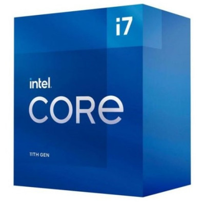 Процесор Intel Core i7 (LGA1200) i7-11700, Box, 8x2.5 GHz (Turbo Boost 4.9 GHz), L3 16Mb, UHD Graphics 750 (1300 MHz), Rocket Lake, 14 nm, TDP 65W (BX8070811700)