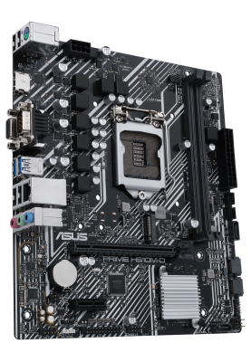 Мат.плата 1200 (H510) Asus PRIME H510M-D, H510, 2xDDR4, Int.Video(CPU), 4xSATA3, 1xM.2, 1xPCI-E 16x 4.0, 1xPCI-E 1x 3.0, ALC897, I219-V, 4xUSB3.2/6xUSB2.0, VGA/HDMI, MicroATX