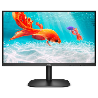 Монітор 21.5" AOC 22B2AM Black, WLED, VA, 1920x1080, 4 мс, 250 кд/м², 3000:1, 178°/178°, VGA, HDMI, 2х2 Вт, VESA 100x100