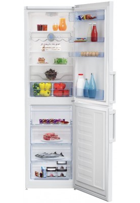 Холодильник Beko RCSA350K21W, White, двокамерний, загальний об'єм 350L, корисний об'єм 205L/126L, A+, 200.9x59.5x59.2 см