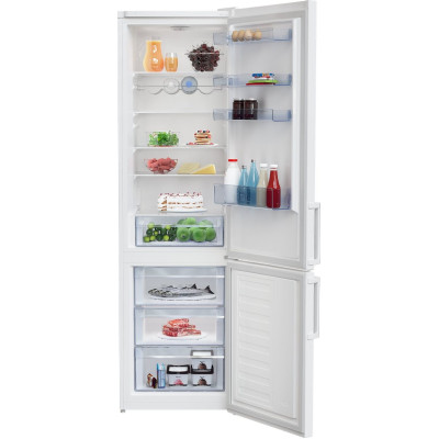 Холодильник Beko RCSA406K31W, White, двокамерний, загальний об'єм 386L, корисний об'єм 266L/120L, A++, 202.5x59.5x67 см