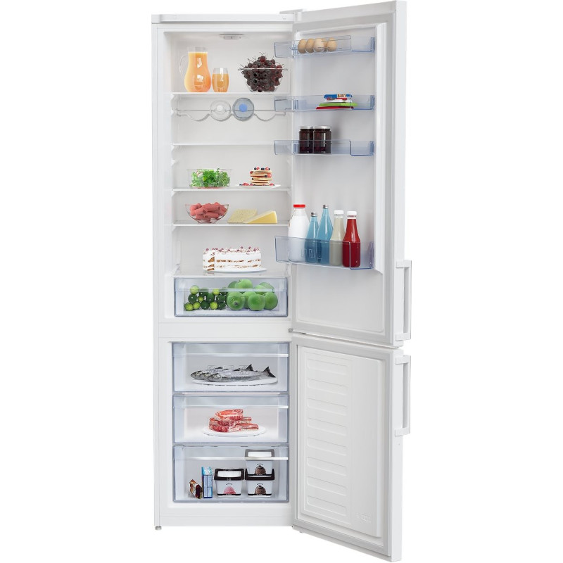 Холодильник Beko RCSA406K31W, White, двокамерний, загальний об'єм 386L, корисний об'єм 266L/120L, A++, 202.5x59.5x67 см